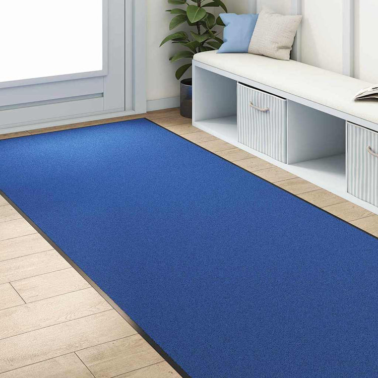 Vidaxx Fußmatte sonst blau und schwarz 120 x 300 cm Polyamid und PVC