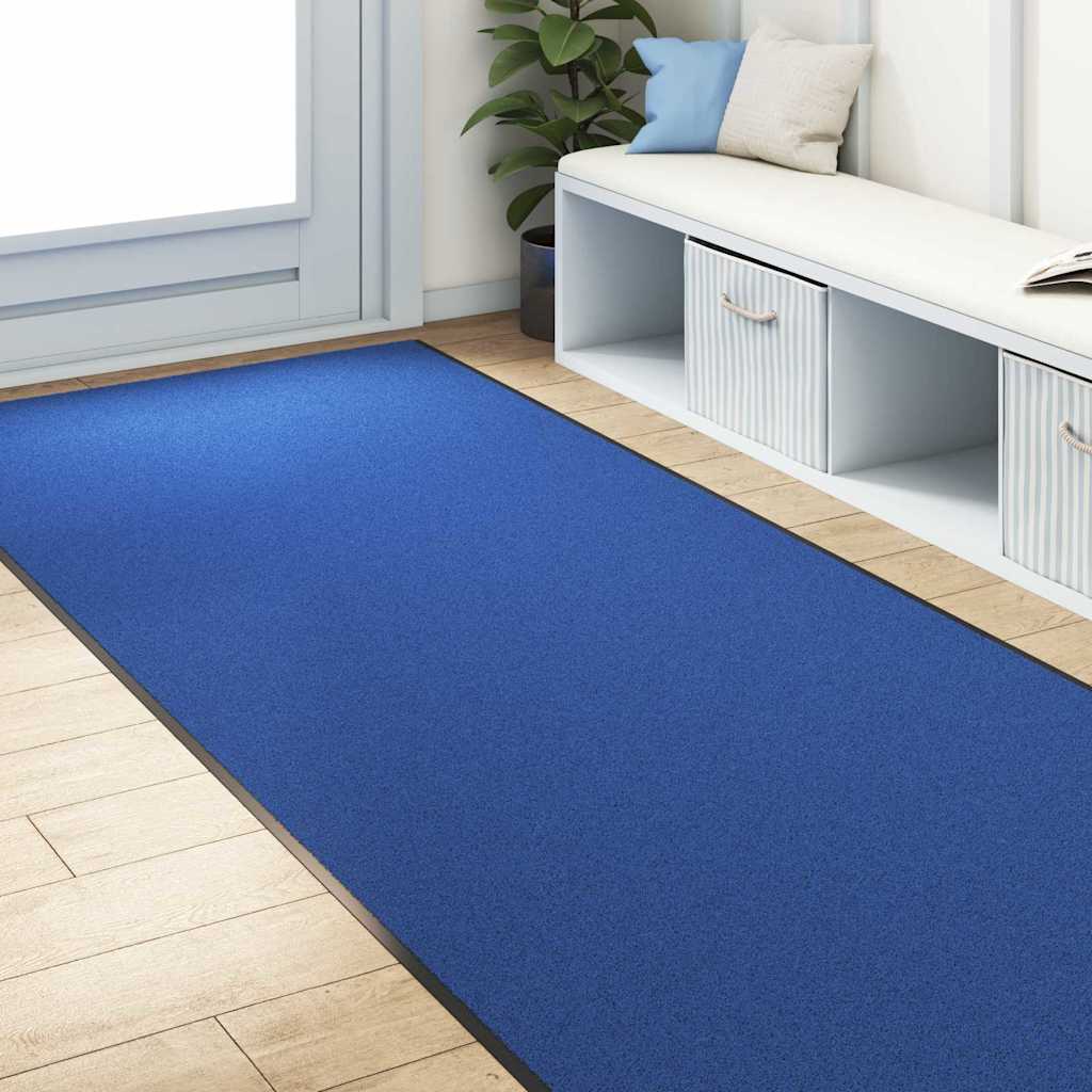 Vidaxx Fußmatte sonst blau und schwarz 120 x 400 cm Polyamid und PVC
