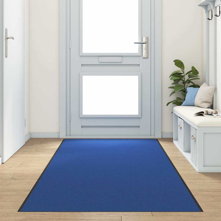 Vidaxx Fußmatte sonst blau und schwarz 120 x 400 cm Polyamid und PVC
