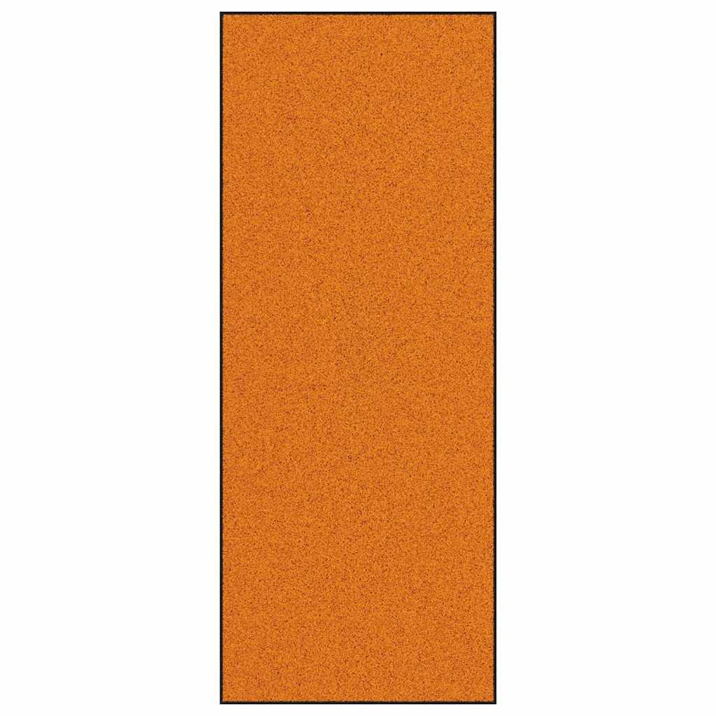 Vidaxx Fußmatte sonst Orange und Schwarz 120 x 300 cm Polyamid und PVC
