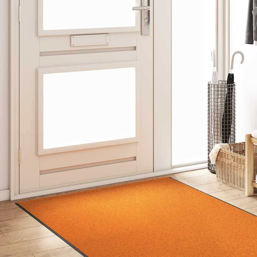 Vidaxx Fußmatte sonst Orange und Schwarz 120 x 400 cm Polyamid und PVC