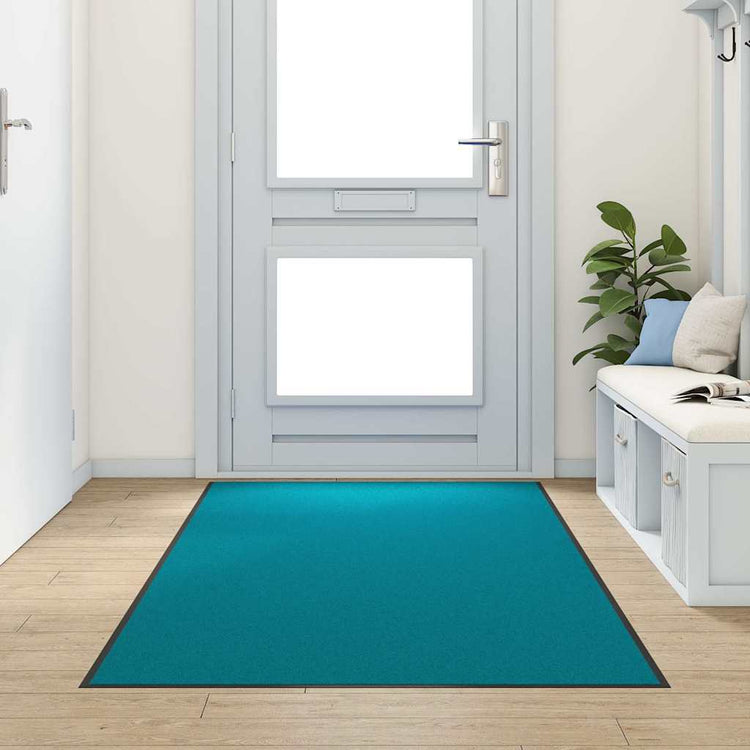 Vidaxx Fußmatte verschiedene Cyan und Schwarz 120 x 300 cm Polyamid und PVC