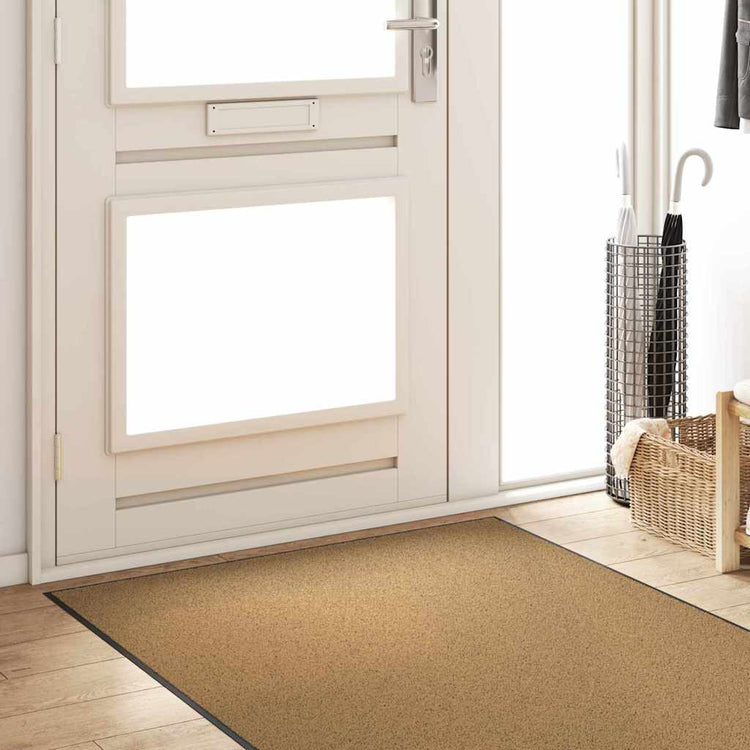 Vidaxl Fußmatte verschiedene Creme und Schwarz 120 x 250 cm Polyamid und PVC