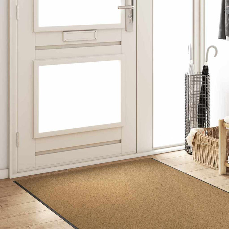 Vidaxl Fußmatte verschiedene Creme und Schwarz 120 x 400 cm Polyamid und PVC
