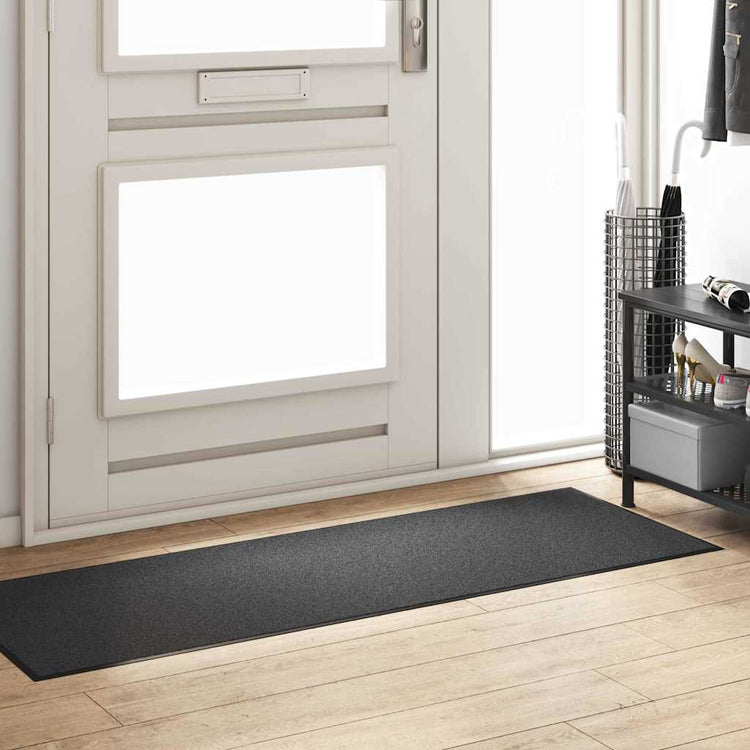 Vidaxl Fußmatte Anthrazit und Schwarz 60 x 180 cm Polypropylen und Vinyl