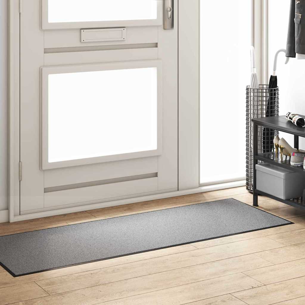 Vidaxx Fußmatte grau und schwarz 60 x 180 cm Polypropylen und Vinyl