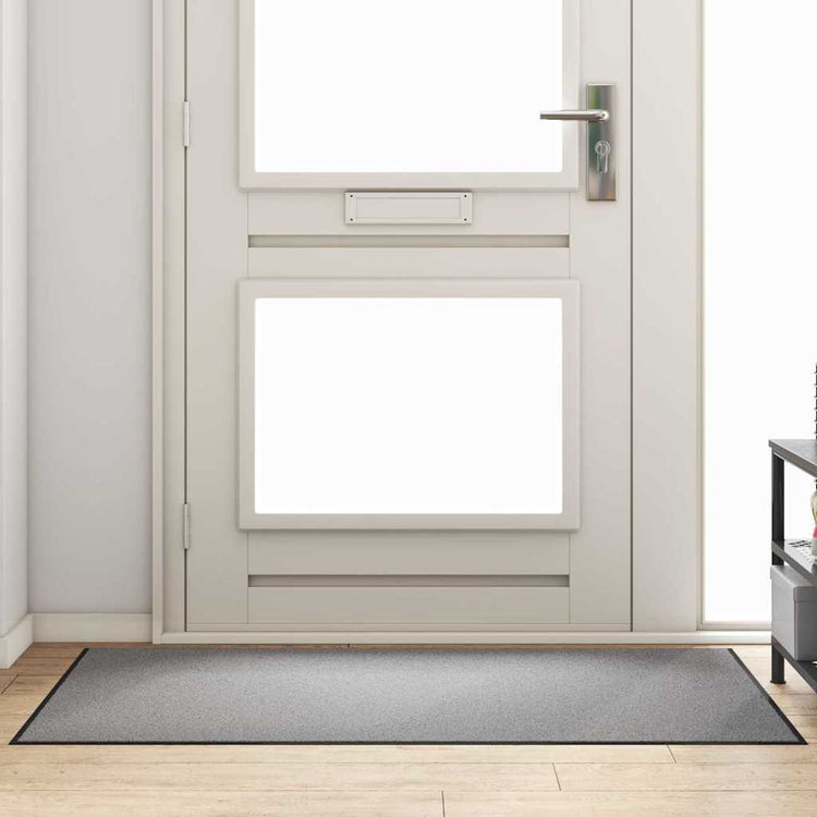 Vidaxx Fußmatte grau und schwarz 90 x 150 cm Polypropylen und Vinyl