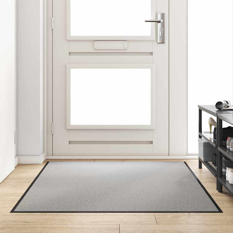 Vidaxx Fußmatte grau und schwarz 120 x 180 cm Polypropylen und Vinyl