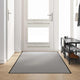 Vidaxx Fußmatte grau und schwarz 120 x 300 cm Polypropylen und Vinyl