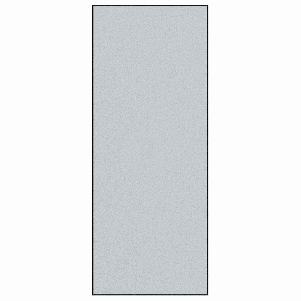 Vidaxx Fußmatte grau und schwarz 120 x 300 cm Polypropylen und Vinyl