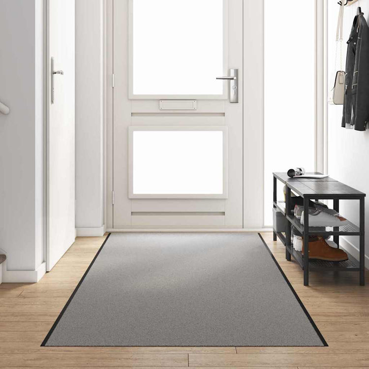 Vidaxx Fußmatte grau und schwarz 120 x 350 cm Polypropylen und Vinyl