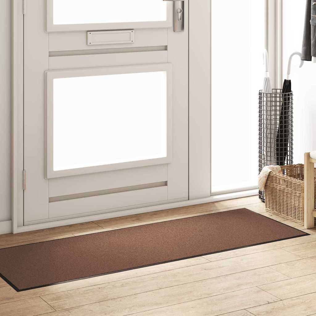 Vidaxx Fußmatte braun und schwarz 60 x 180 cm Polypropylen und Vinyl