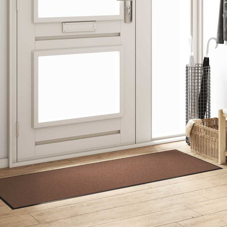 Vidaxx Fußmatte braun und schwarz 60 x 180 cm Polypropylen und Vinyl