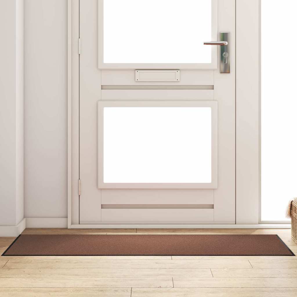 Vidaxx Fußmatte braun und schwarz 60 x 180 cm Polypropylen und Vinyl
