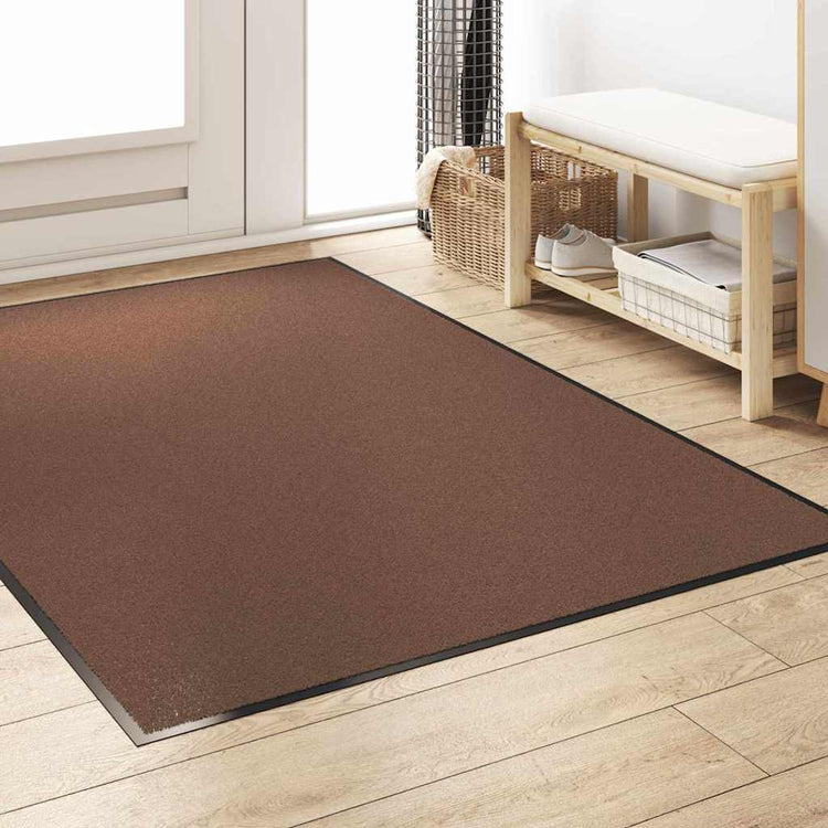Vidaxx Fußmatte braun und schwarz 120 x 180 cm Polypropylen und Vinyl