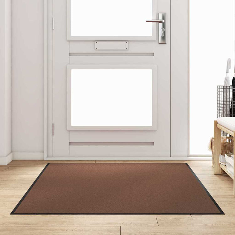 Vidaxx Fußmatte braun und schwarz 120 x 180 cm Polypropylen und Vinyl
