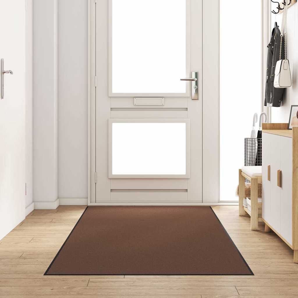 Vidaxx Fußmatte braun und schwarz 120 x 300 cm Polypropylen und Vinyl