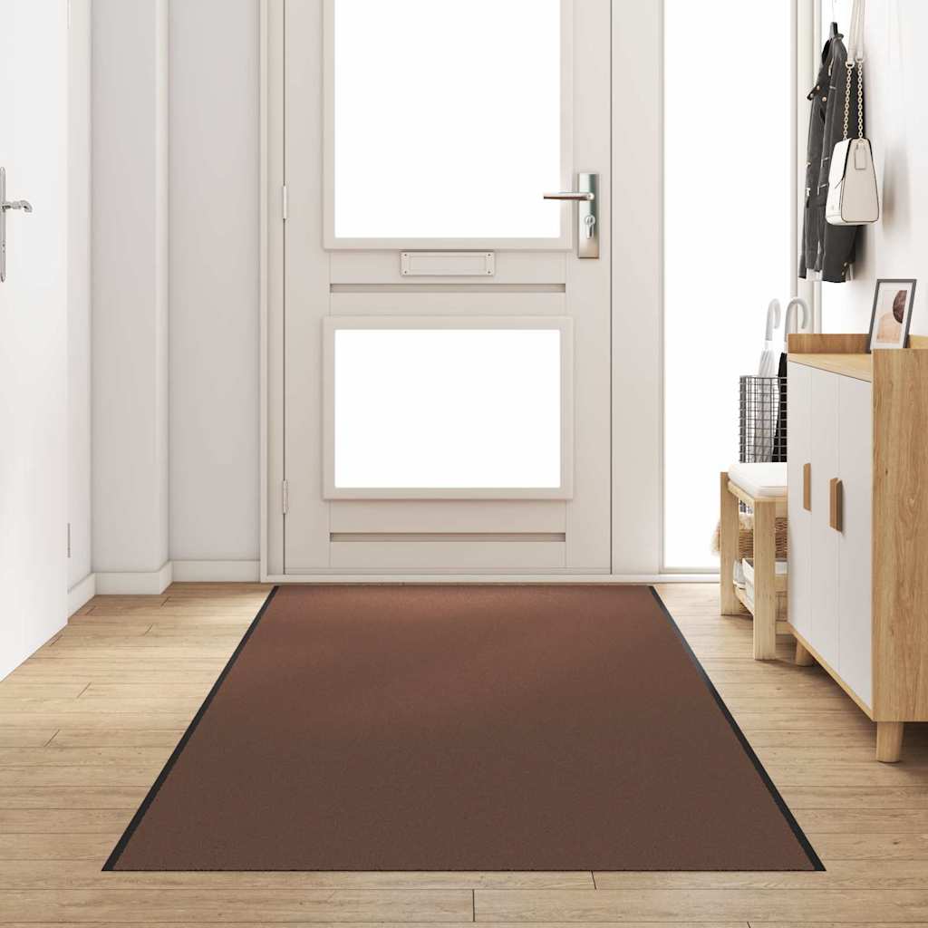 Vidaxx Fußmatte braun und schwarz 120 x 350 cm Polypropylen und Vinyl