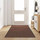 Vidaxx Fußmatte braun und schwarz 120 x 350 cm Polypropylen und Vinyl