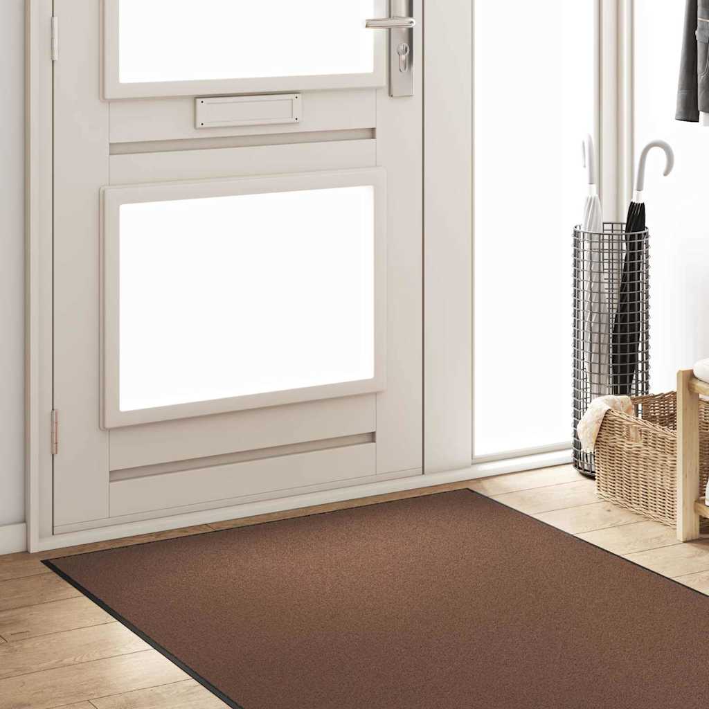 Vidaxx Fußmatte braun und schwarz 120 x 400 cm Polypropylen und Vinyl
