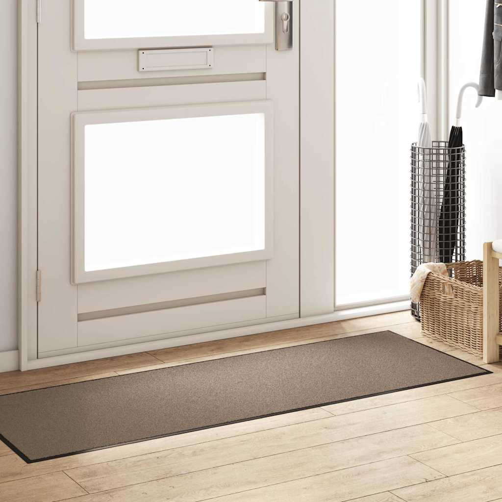 Vidaxx Fußmatte Beige und Schwarz 60 x 180 cm Polypropylen und Vinyl
