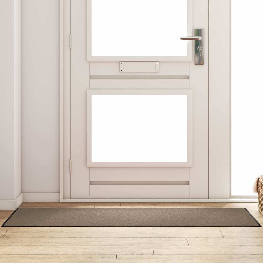 Vidaxx Fußmatte Beige und Schwarz 60 x 180 cm Polypropylen und Vinyl