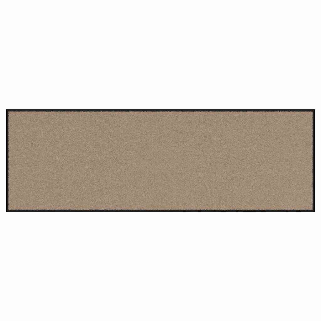 Vidaxx Fußmatte Beige und Schwarz 60 x 180 cm Polypropylen und Vinyl