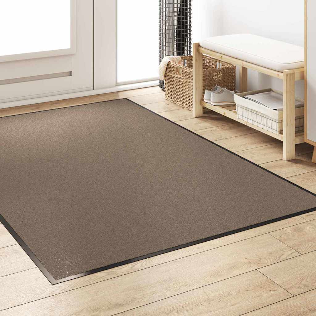 Vidaxx Fußmatte Beige und Schwarz 120 x 180 cm Polypropylen und Vinyl