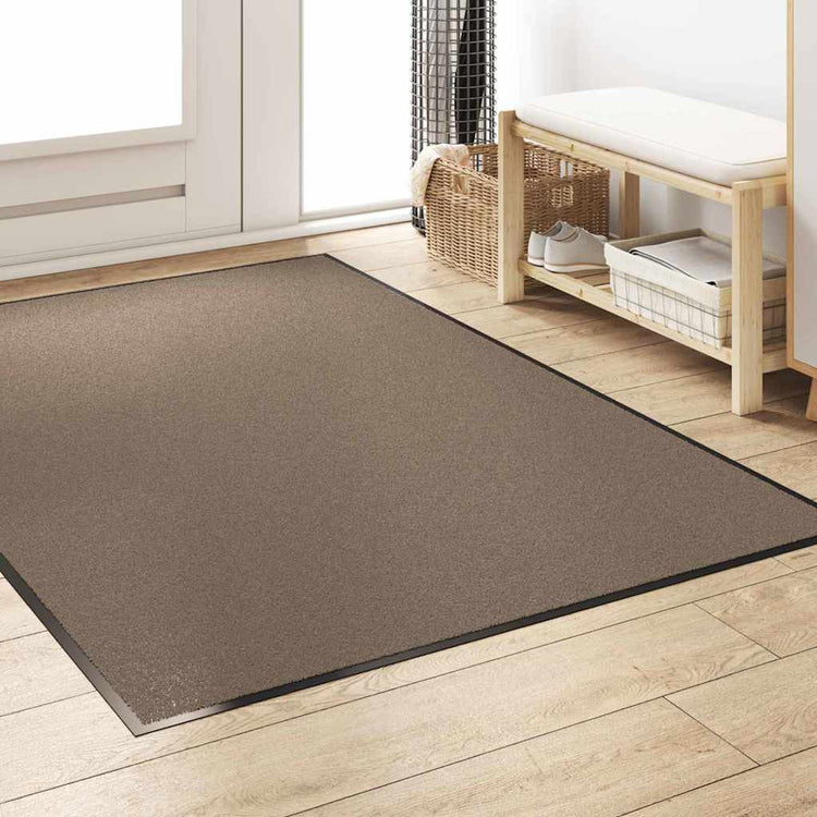 Vidaxx Fußmatte Beige und Schwarz 120 x 180 cm Polypropylen und Vinyl