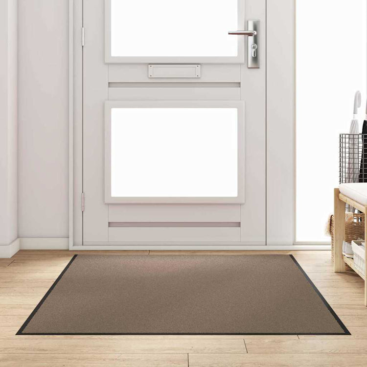 Vidaxx Fußmatte Beige und Schwarz 120 x 180 cm Polypropylen und Vinyl