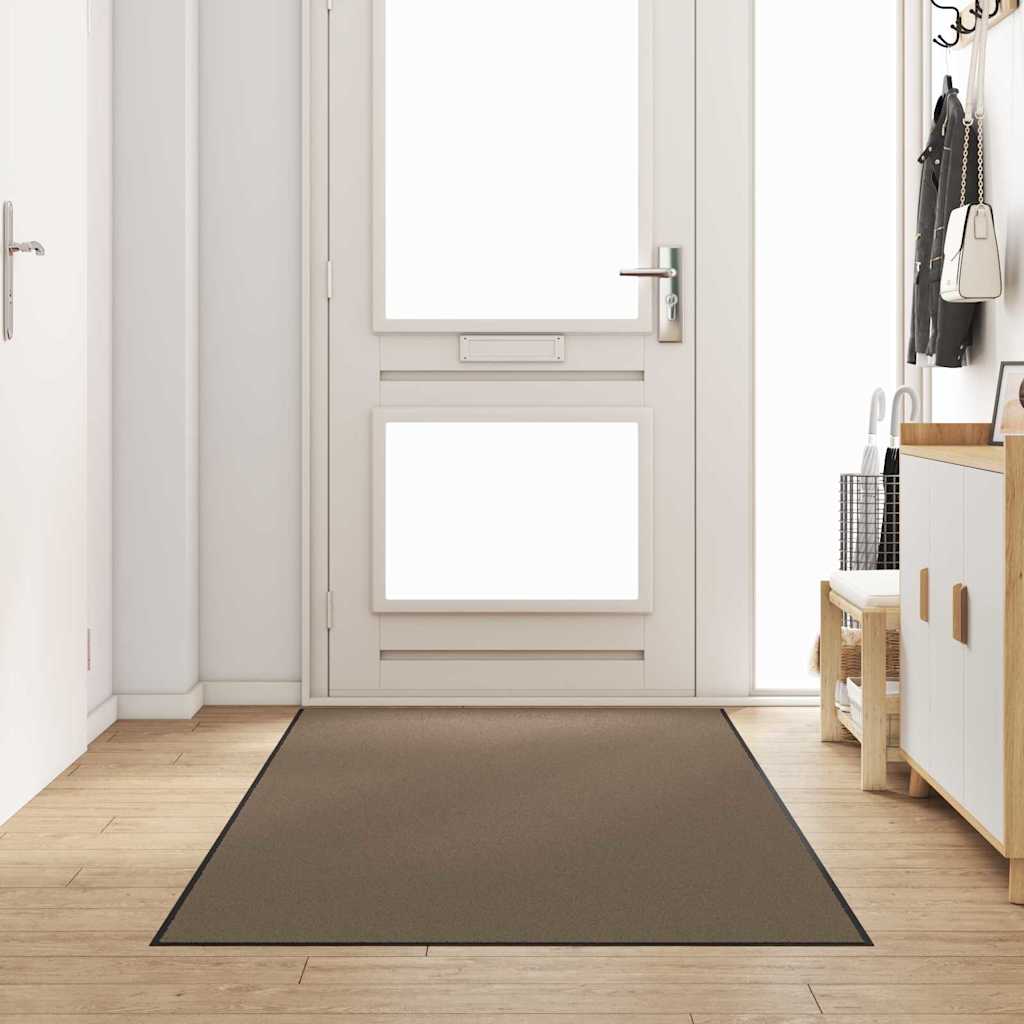 Vidaxx Fußmatte Beige und Schwarz 120 x 250 cm Polypropylen und Vinyl