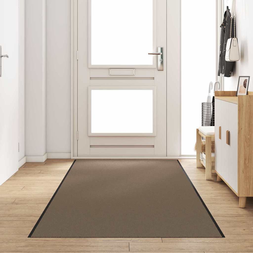 Vidaxx Fußmatte Beige und Schwarz 120 x 400 cm Polypropylen und Vinyl