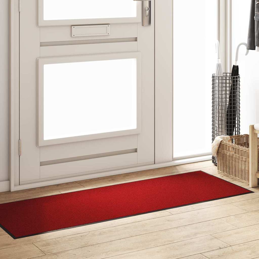 Vidaxx-Fußmatte, verschiedene Farben: Rot und Schwarz, 60 x 180 cm, Polypropylen und Vinyl