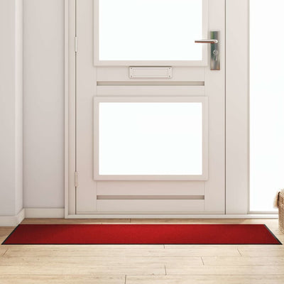 Vidaxx-Fußmatte, verschiedene Farben: Rot und Schwarz, 60 x 180 cm, Polypropylen und Vinyl