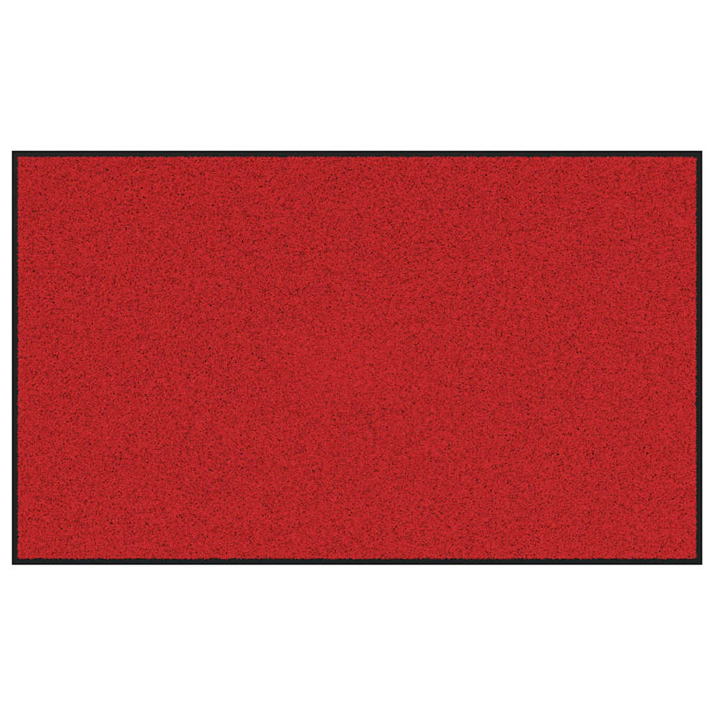 Vidaxx-Fußmatte, verschiedene Farben: Rot und Schwarz, 90 x 150 cm, Polypropylen und Vinyl
