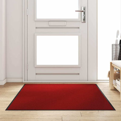 Vidaxx Fußmatte Rot und Schwarz 120 x 180 cm Polypropylen und Vinyl