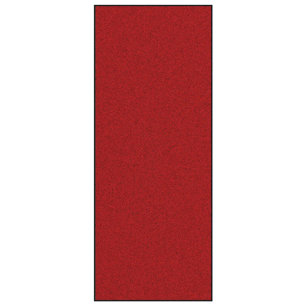 Vidaxx Fußmatte Rot und Schwarz 120 x 300 cm Polypropylen und Vinyl