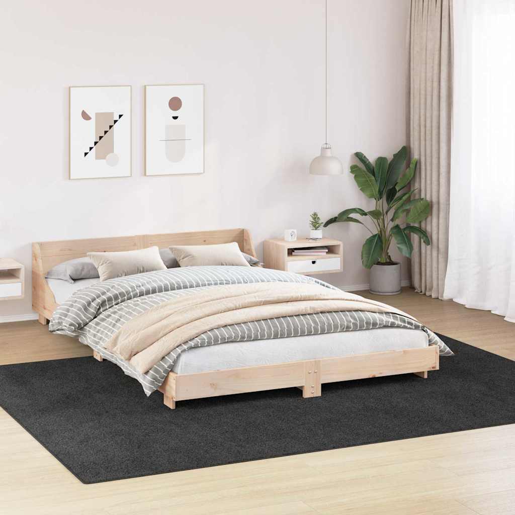 Vidaxx Anti-Rutsch-Shaggy-Teppich dunkelgrau 240 x 340 cm PP