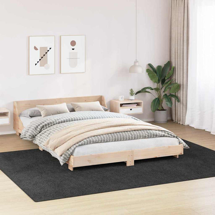 Vidaxx Anti-Rutsch-Shaggy-Teppich dunkelgrau 240 x 340 cm PP