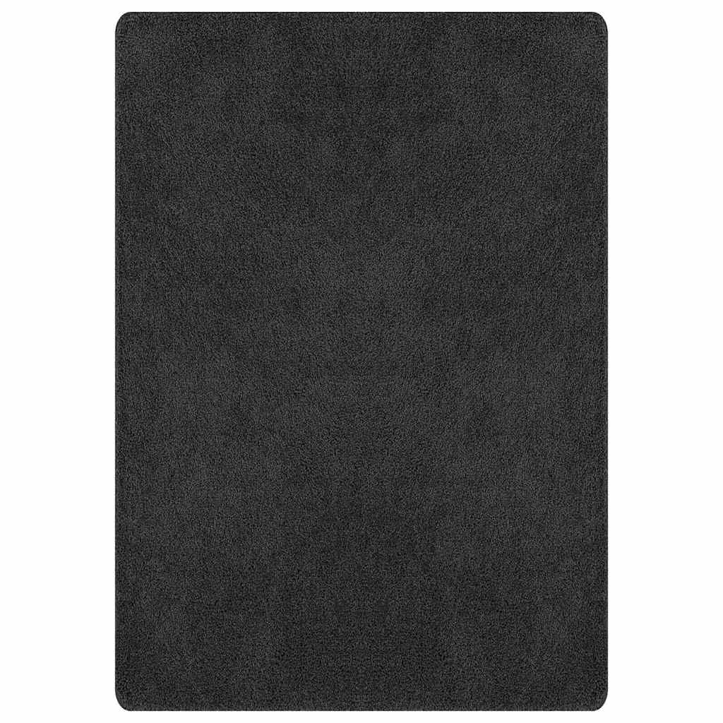 Vidaxx Anti-Rutsch-Shaggy-Teppich dunkelgrau 240 x 340 cm PP