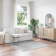 Vidaxx Anti-Rutsch-Shaggy-Teppich grau 160 x 160 cm PP