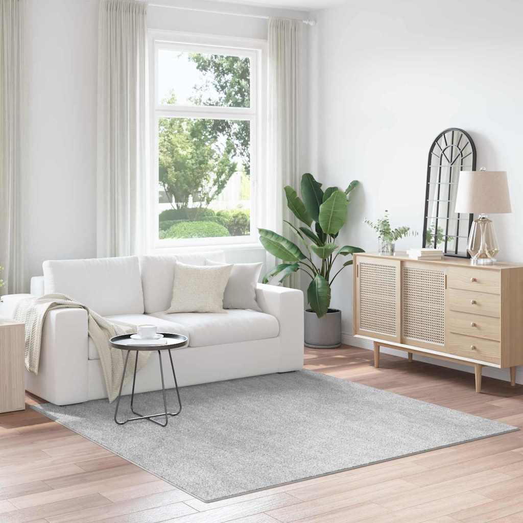 Vidaxx Anti-Rutsch-Shaggy-Teppich grau 200 x 200 cm PP