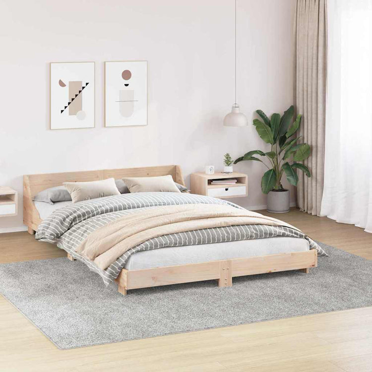 VidaXL rutschfester Shaggy-Teppich grau 240 x 340 cm PP