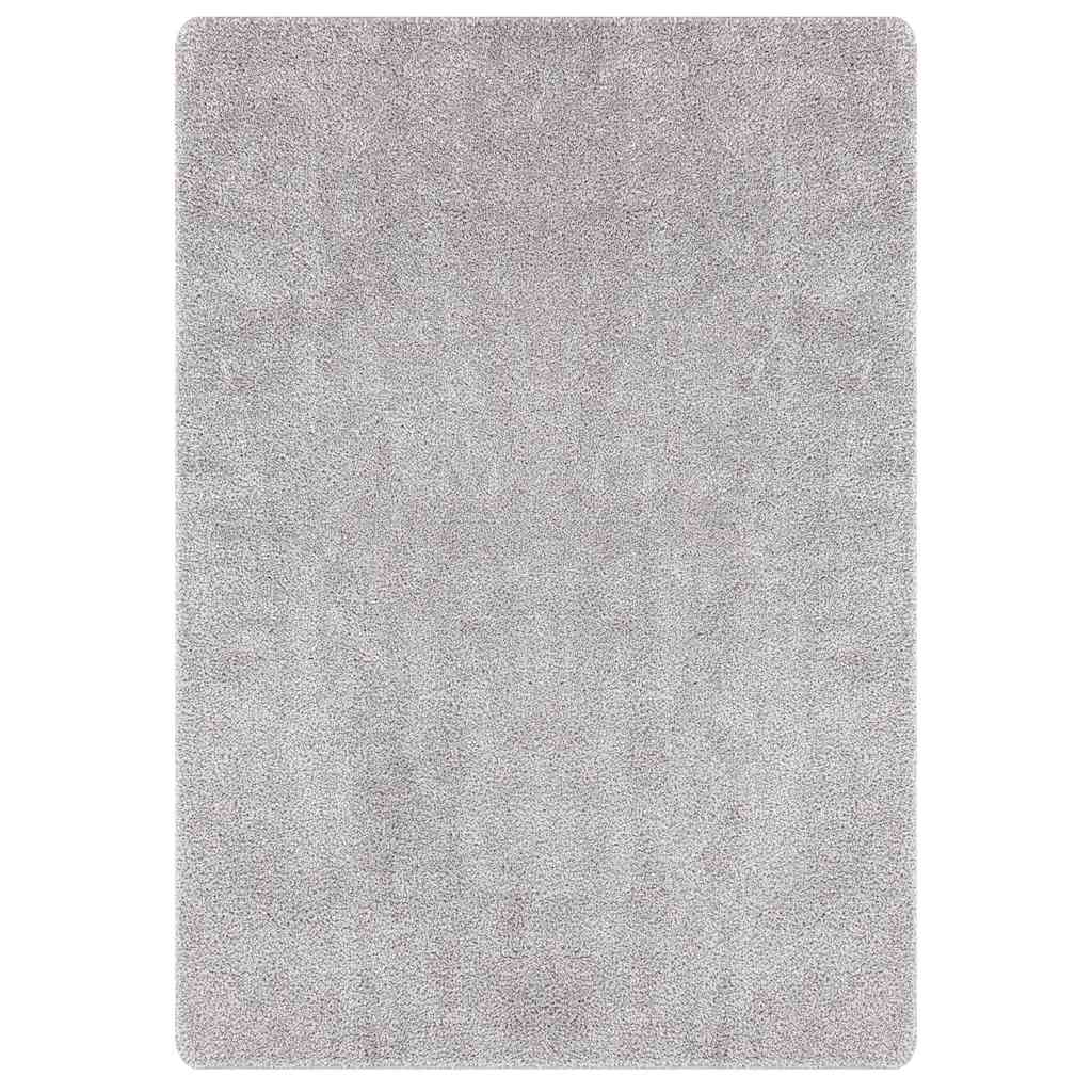 VidaXL rutschfester Shaggy-Teppich grau 240 x 340 cm PP