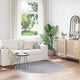 Vidaxx Anti-Rutsch-Shaggy-Teppich grau 160 x 160 cm PP