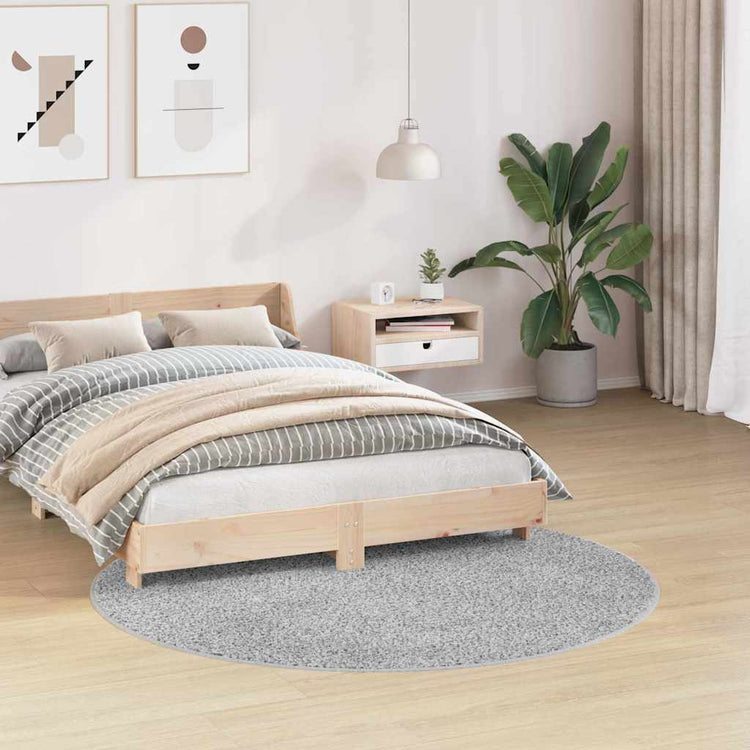 Vidaxx Anti-Rutsch-Shaggy-Teppich grau 160 x 160 cm PP