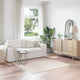 Vidaxx Anti-Rutsch-Shaggy-Teppich Creme 160 x 160 cm PP