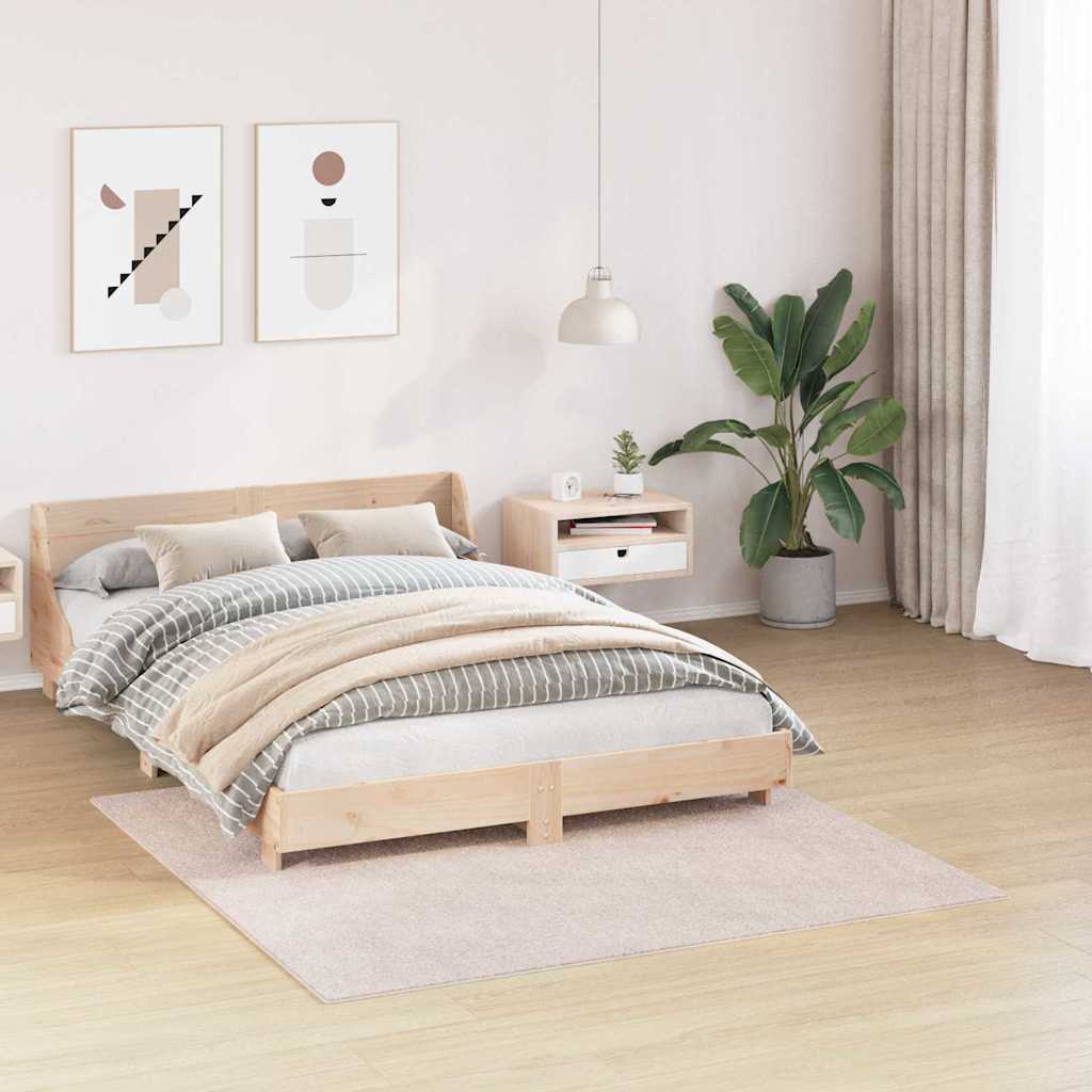 Vidaxx Anti-Rutsch-Shaggy-Teppich Creme 160 x 160 cm PP