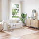 Vidaxx Anti-Rutsch-Shaggy-Teppich Creme 200 x 200 cm PP