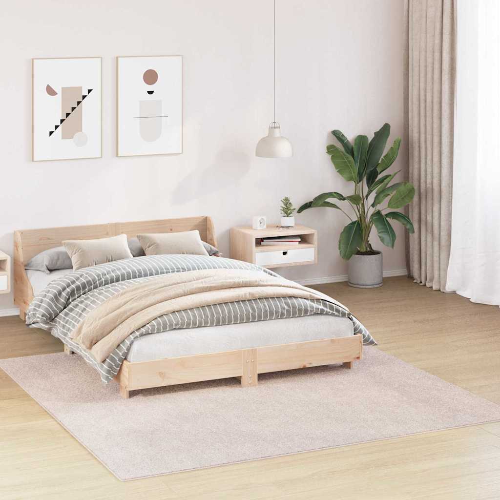 Vidaxx Anti-Rutsch-Shaggy-Teppich Creme 200 x 200 cm PP